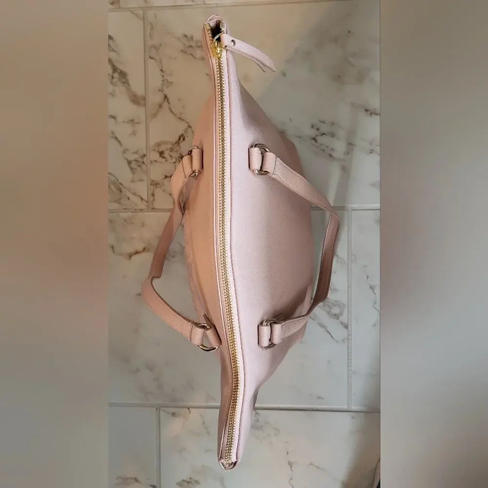 Kate Spade Blush Pink Tote Bag Leather EUC